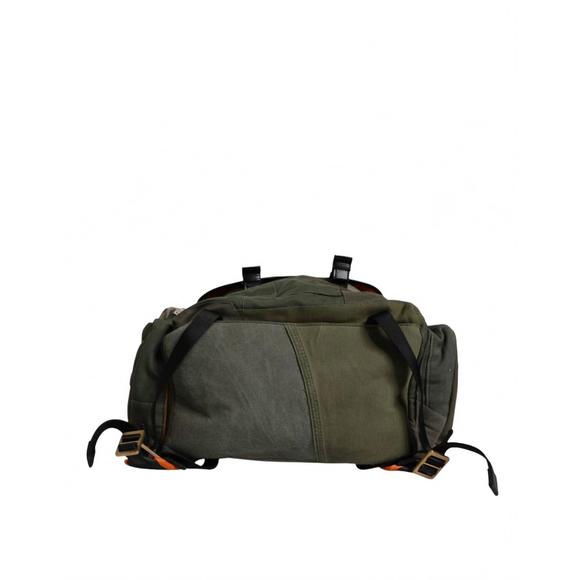 NEW DOLCE & GABBANA men's patchwork travel backpack bag in military green - Picture 6 of 7